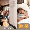 JUJABU 2 Pack Black Adjustable Under Door Draft Stoppe, Anti-Collision Strong Adhesive, Soundproof Weather Stripping, 2" W x 39" L - 4 of 4