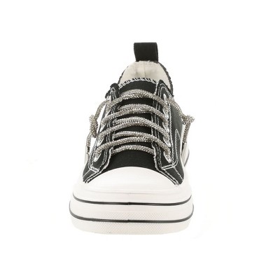 Женские кроссовки Very G Womens Aman Original Lace Up Canvas Sneaker with Sparkle Laces, Red (6) — фото 6