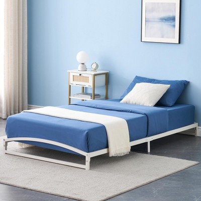 Garvee Metal Bed Frame, Low Profile Platform w/Steel Slats, No Box Spring Needed, Easy Assembly