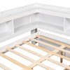 NicBex Twin Size Wooden Platform Bed, Modern Bed Frame with Trundle and Headboard for Bedroom - 4 of 4