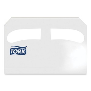 Tork Toilet Seat Cover, Half-Fold, 14.5 x 17, White, 250/Pack, 20 Packs/Carton - 1 of 4