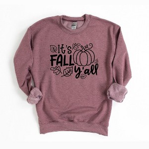 Simply Sage Market Women's Graphic Sweatshirt It's Fall Y'all Leaves - 1 of 2