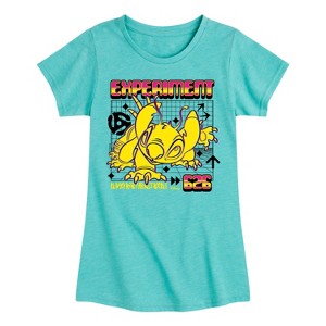 Girls' - Disney - Lilo & Stitch Fitted Short Sleeve Graphic T-Shirt - 1 of 4