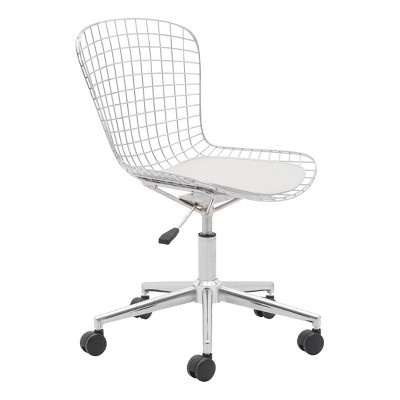 Modern Chrome Office Chair - ZM Home