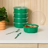 10pc (set of 5) Plastic Round Meal Prep Food Storage Container Set - Room Essentials™ - 2 of 3