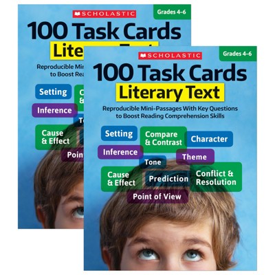 Scholastic Teaching Solutions 100 Task Cards: Literary Text Book, Grade ...