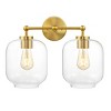 Navia 2 Light 17" Wall Sconce - SCN4139 - Brass - Safavieh - 4 of 4