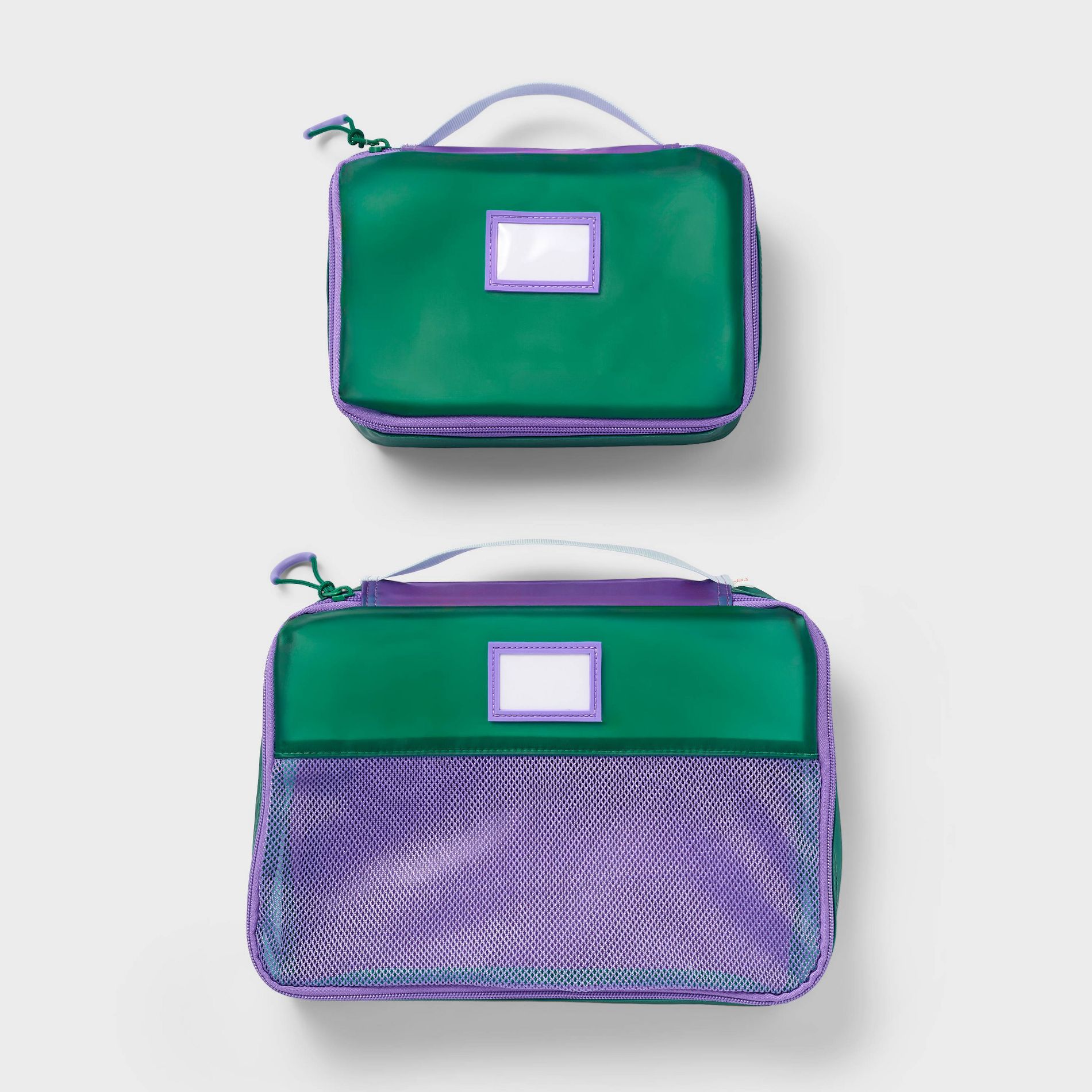 2pc Cubes Gel Packing Bag - Cat & Jack™ Green/Purple