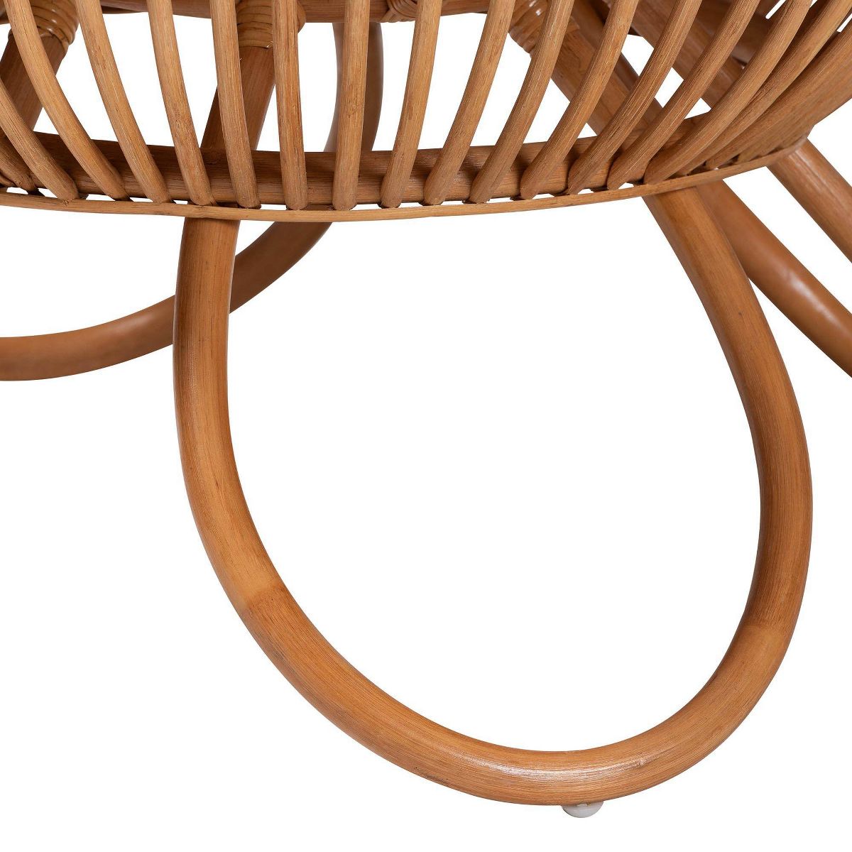bali & pari Abel Natural Rattan Coffee Table with Splayed Legs Light Honey - thumbnail 3