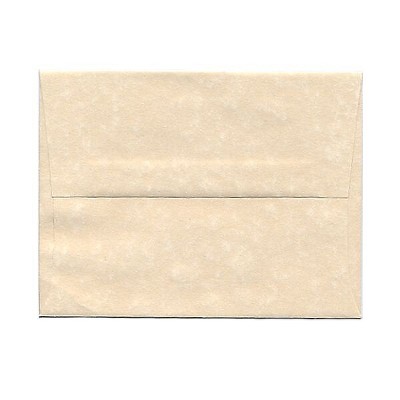 JAM Paper A2 Parchment Invitation Envelopes 4.375 x 5.75 Natural Recycled 34777