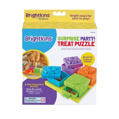 Brightkins Multicolor Interactive Dog Treat Puzzle Dispenser