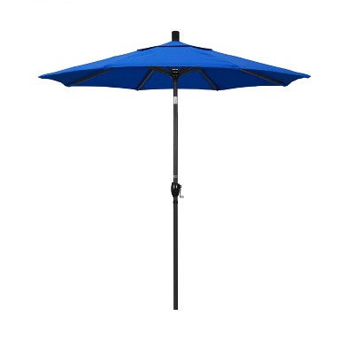 7.5' Aluminum Push Tilt Patio Umbrella - Pacific Blue