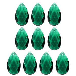 Unique Bargains Crystal Pendants Teardrop Beads for DIY Lamp Arts Crafts Decoration 10 Pcs - 1 of 4