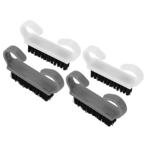 Unique Bargains Durable Small Horn Nail Brush 2.44"x1.38" 4 Pcs - 1 of 4