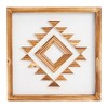Okuna Outpost Southwest Geometric Bohemian Themed Wood Framed Wall Art Décor for Home, Bathroom, Office, Bedroom, 13 x 13 in - 3 of 4