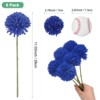 Unique Bargains Plastic Silk Durable Artificial Chrysanthemum Ball Flowers 11" - 3 of 4