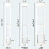 Elevon Pet Door for Cats and Dogs 80.5-86.5 Inches Adjustable Slider Height - White Medium - 4 of 4