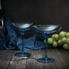 The Wine Savant Cobalt Blue Colored Champagne & Cocktail Glasses, Beautiful Addition to Home Bar with a Unique Style & Decor - 6 pk - 4 of 4