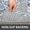 Washable Rugs 4x6 Non Slip - Vintage Traditional Area Rug for Bedroom, Low Pile Stain Resistant Machine Washable Carpet with Anti-Skid Backing - 3 of 4