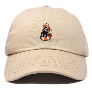 Dalix Red Panda Embroidered Cotton Dad Hat Cute Animal Adjustable Baseball Cap for Outdoor Style Womens - 1 of 4