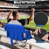 Folding Stadium Seats 20.5in Wide with Reclining Back Support & Armrest, Portable Padded Bleacher Chair with Cup Holders ¨CEasy Carry - 3 of 4