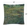 Monet  16 X 16 Decorative Throw Pillow by Trademark Fine Art - 4 of 4