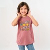 The Juniper Shop Flowers and Butterflies Youth Short Sleeve Tee - S - Mauve - 3 of 4