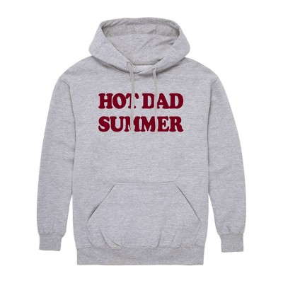 Men's - Instant Message - Hot Dad Summer Red Graphic Fleece Pullover ...