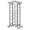 Kings Brand Furniture Linder Floor Freestanding Metal Wine Rack, 21 Wine Bottle Holder Stand, Brushed Copper - 2 of 4