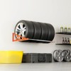 VEVOR Wall Mounted Tire Rack, 31" - 56" Adjustable Tire Rack, Q235 Heavy-Duty Steel Tire Storage Rack, Max 400lbs Load Capacity, Orange - 2 of 4