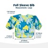 Tiny Twinkle Mess-Proof/Waterproof Long-Sleeve Baby Bib, Machine Washable Smock for Eating - 3 of 3