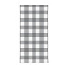 2pk Gingham Check Print Kitchen Towels Gray - MU Kitchen