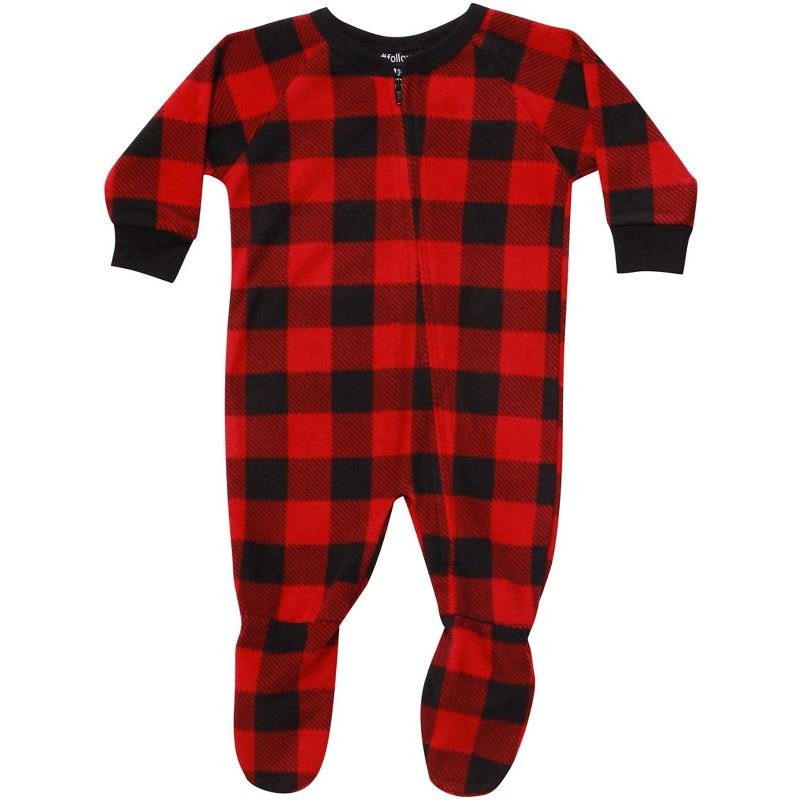 #followme One Piece Matching Buffalo Plaid Adult Onesie for Family, Couples, Dog, Men, Women, 4 of 5