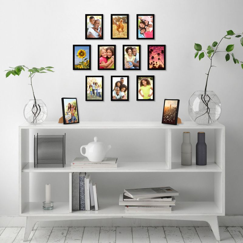 Americanflat Picture Frame with tempered shatter-resistant glass - Horizontal and Vertical Formats for Wall and Tabletop - Available in a variety of sizes & Multipacks, 5 of 8