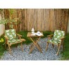 ARTPLAN Outdoor Chair Cushions for Patio Furniture, Waterproof Outdoor Cushions, Round Corner Patio Chair Cushions Set of 4 with Ties,17"x16"x2" - 3 of 4