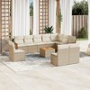 vidaXL Garden Sofa Set Beige - 2 of 4
