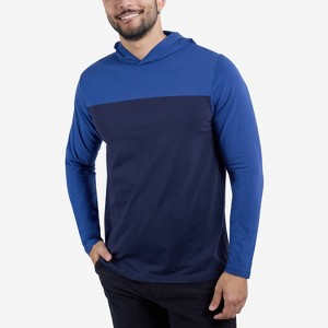 XRAY Mens Long sleeve Colorblock Hooded T-Shirt - 1 of 4