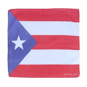 CTM Cotton Puerto Rico Flag Bandana - 1 of 3