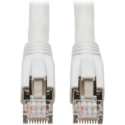 Tripp Lite Cat8 Patch Cable 25g 40g Certified Snagless M M Poe White 15ft Target