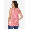 Woman Within Plus Size Perfect Printed Scoopneck Tank - 3 of 4