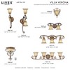 Livex Lighting Villa Verona 2 - Light Wall Light in  Verona Bronze/Aged Gold Leaf - 2 of 4