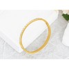 Anna-Kaci 18K Gold Plated Crystal Rhinestone Bangle Bracelets for Women with Cubic Zirconia Stainless Steel Bracelet for Valentines, Birthday - 2 of 4