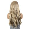 Unique Bargains Women's Water Ripple Curls Hair Extensions High Temperature Fiber 22in Mixed Gold Tone 1 Set - 2 of 3