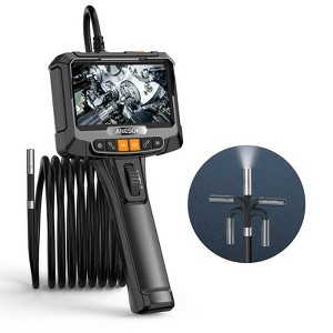 KIMORE Industrial Endoscope - 1080P HD Single Lens, 5" IPS Display, IP67 Waterproof, LED Illumination, 6.6ft Flexible Gooseneck, for Auto Inspections - 1 of 4