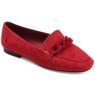 Journee Collection Womens Cordell Slip On Square Toe Loafer Flats