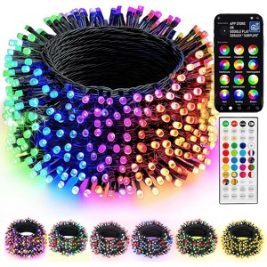 FAAYFIAN 66 ft Smart Color-Changing Christmas String Lights, RGB Outdoor Lights with App & Remote, Music Sync - 1 of 4