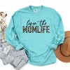 Simply Sage Market Livin' the Mom Life Leopard Garment Dyed Long Sleeve - 3 of 4