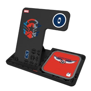 Keyscaper Marvel Avengers Sigil 15-Watt 3 in 1 Charging Station - 1 of 4