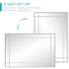 Best Choice Products 36x24in Rectangular Bedroom Bathroom Entryway Decorative Frameless Wall Mirror - 2 of 4