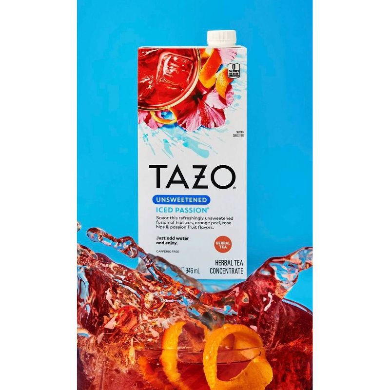 Tazo Unsweetened Passion Iced Tea Concentrate - 32 fl oz, 6 of 8